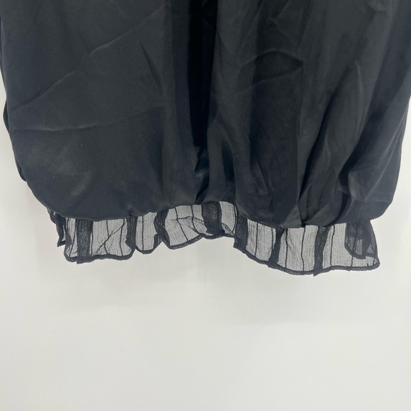 AX/Armani Exchange Black Silk Sleeveless Mini Dress - Picture 2 of 12